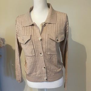 BIBI pointelle knit top